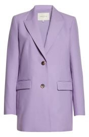 Lafayette 148 New York Longline Wool Silk Blazer at Nordstrom